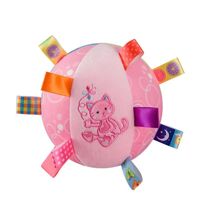 Interactive Chew-Resistant Dog Ball Toy, Velvet Plush with Bell & Handle, Durable Pet Toy for Training, Tug-of-War, Fetch, Stress Relief, Ideal for All Breeds & Sizes