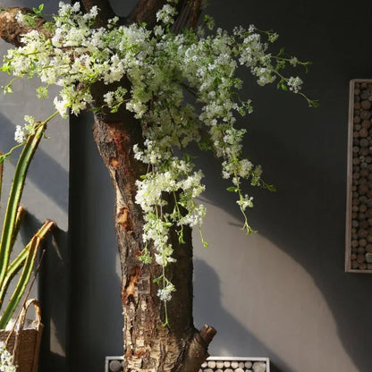 Artistic White Artificial Flower Branch 100cm | Silk Texture | Home & Event Decor | Ideal for Weddings, Anniversaries & Indoor Decoration