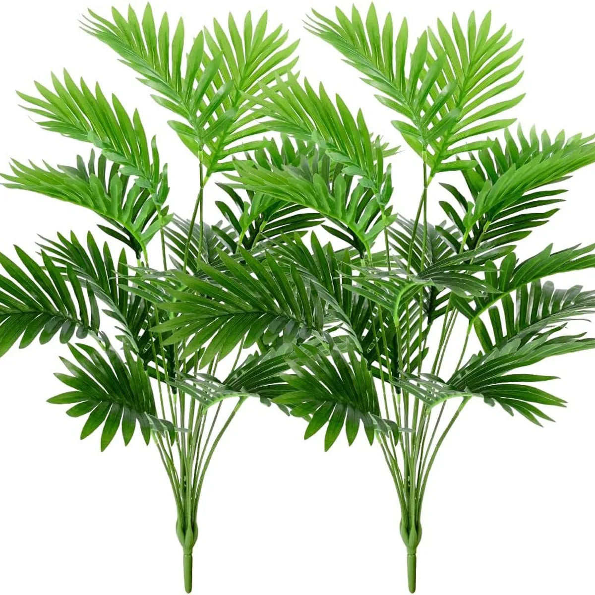 artificial monstera palm leaf 24 leaves | faux tropical plant decoration for outdoor floor display | pvc army green for baby shower, events, exhibitions | 1pc