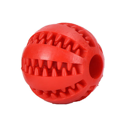 Pet Chew Toy Ball, Durable Rubber, Dental Cleaning & Treat Dispenser, Engaging Indoor/Outdoor Play, Ideal for Small Dogs & Cats, Lightweight for Active Fun