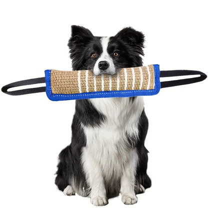 Natural Jute Dog Chew Toy | Bite-Resistant Sturdy Stick for Puppies & Adult Dogs | Safe Non-Toxic Material | Ideal for Teething, Dental Health, Fetch & Play