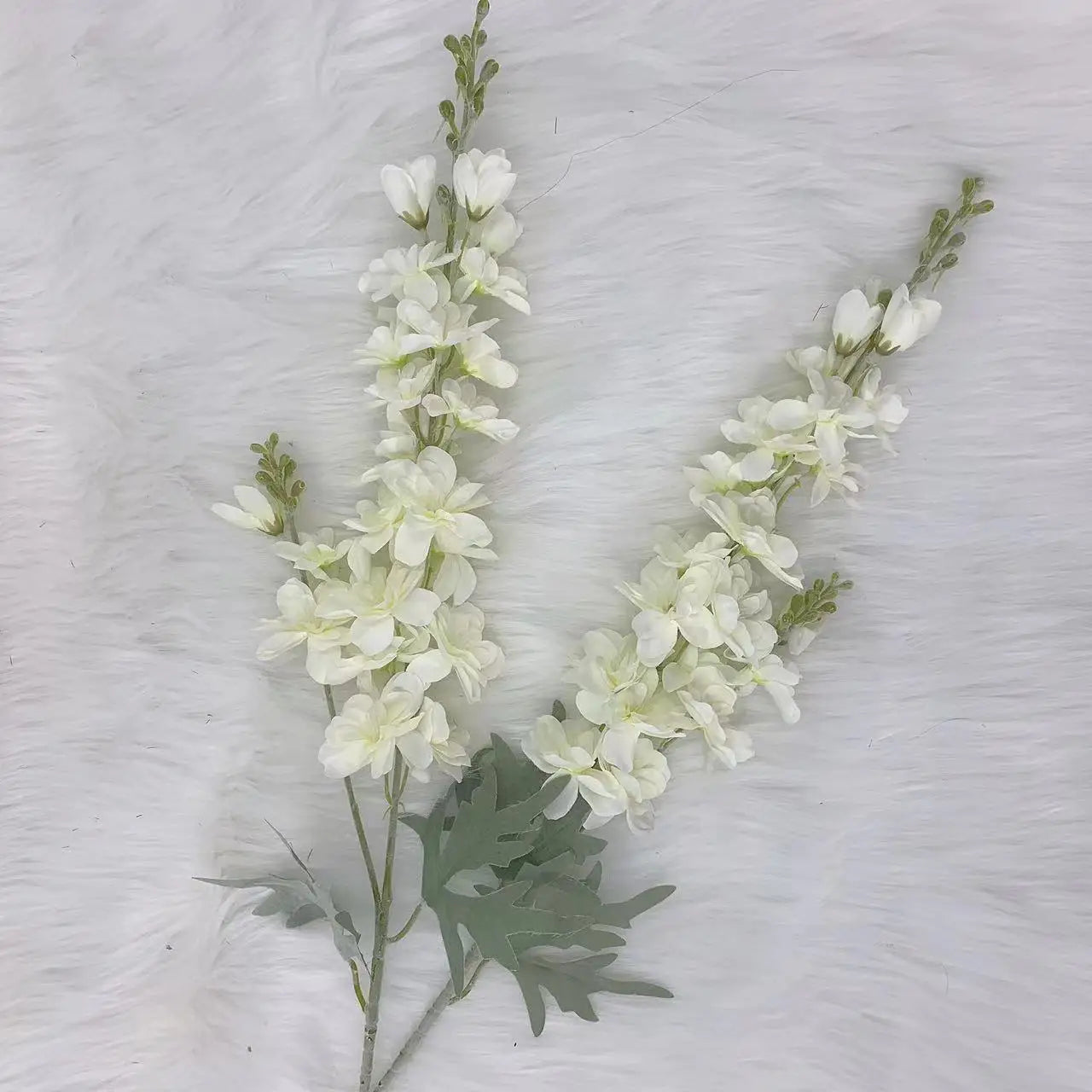silk delphinium artificial flower bouquet for home wedding hotel decoration - elegant indoor floral arrangement for anniversary, baby shower, housewarming, birthday celebrations