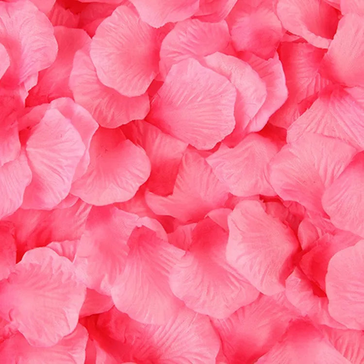 artificial silk rose petals 1000pcs for romantic occasions, wedding, anniversary, proposal, valentine's floral decor, non-woven indoor home decoration