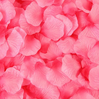 Artificial Silk Rose Petals 1000pcs for Romantic Occasions, Wedding, Anniversary, Proposal, Valentine's Floral Decor, Non-Woven Indoor Home Decoration