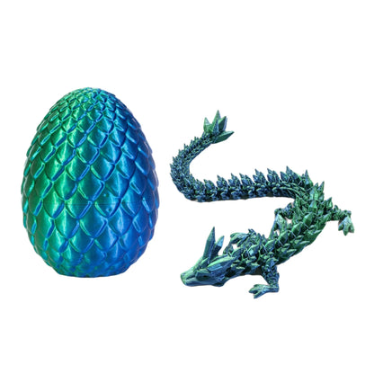 3D Printed Dragon Egg Gift Set Crystal Collectible Statue Home Decor