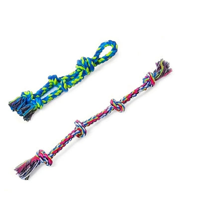 Tough Linen Knot Dog Chew Toys, Durable Rope for Medium & Large Dogs, Safe Teething, Interactive Tug of War Play, Non-Toxic, Heavy-Duty Chewing Solution