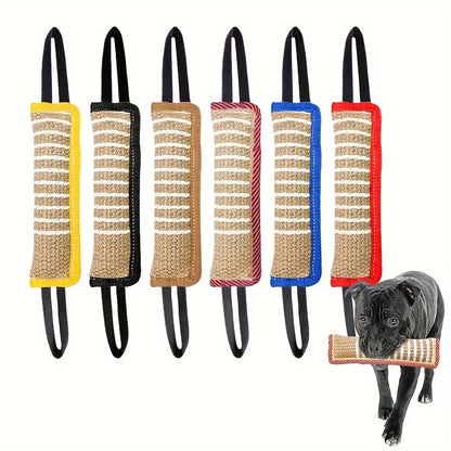 Natural Jute Dog Chew Toy | Bite-Resistant Sturdy Stick for Puppies & Adult Dogs | Safe Non-Toxic Material | Ideal for Teething, Dental Health, Fetch & Play