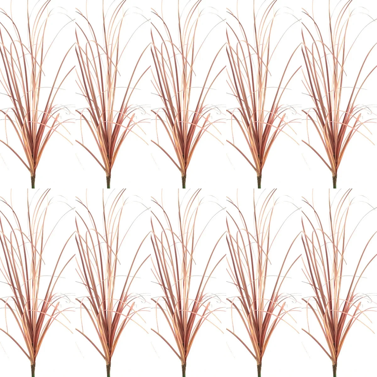 artificial green grass bush set - pvc material, 10 piece decorative faux reeds for home, outdoor, and exhibition use, perfect for floor display and simulated grasslands