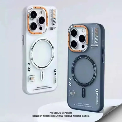 Matte Magnetic Phone Case For iPhone  16 14 13 12 15 Pro Max Magsafe Wireless Charge Frosted Back Metal Lens Frame Buttons Cover