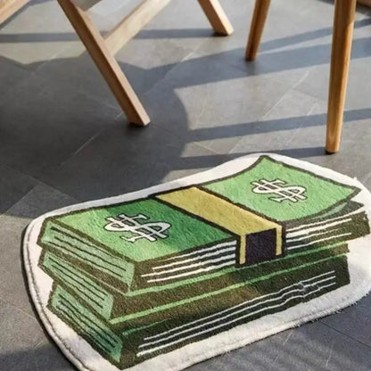VIKAMA Coin Imitation Cashmere Carpet Spongebob Squarepants Bedroom Living Room Blanket Home Decor Non-Slip Waterproof Decorative Rug