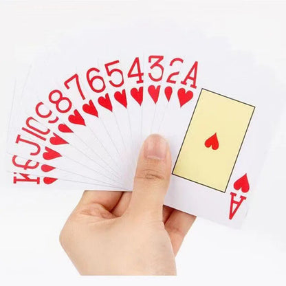 2 Sets/Lot Classic Poker Cards Big Typeface Plastic Waterproof Game Cards - Durable, Easy to Read, Perfect for Family Game Nights and Parties, Ideal for All Skill Levels
