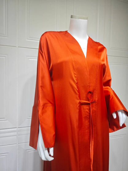 Ramadan Decoration 2024 Muslim Girl Army Green Abaya Robe Islamic Gift Elegant Prayer Dress for Special Occasions and Everyday Wear