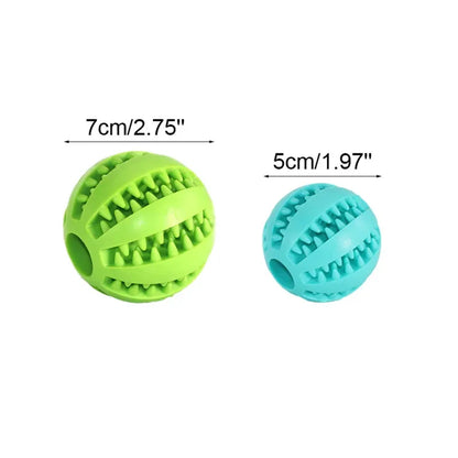 Pet Chew Toy Ball, Durable Rubber, Dental Cleaning & Treat Dispenser, Engaging Indoor/Outdoor Play, Ideal for Small Dogs & Cats, Lightweight for Active Fun