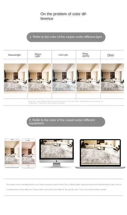 VIKAMA Heart Letter Creative Imitation Cashmere Bedroom Blanket Carpet for Home Decoration, Anti-Slip Bathroom Rug, Soft Children's Room Floor Mat