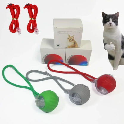 5.122 red B0DP4PZ8KH Automatic Rolling Ball Interactive Ball Cat Toys Pet Supplies Electric Dog Training Cat Teaser simulated Rat Rechargeable