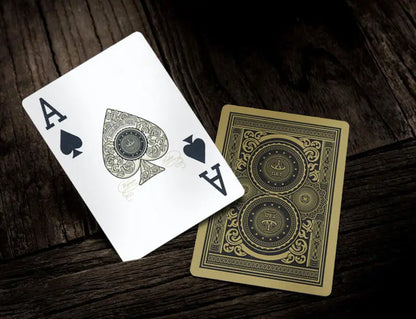 24K Gold Silver PVC Full Plastic Playing Cards Waterproof Durable Poker Set - Premium Quality, Thick, Easy to Handle, Perfect for All Card Games and Gatherings