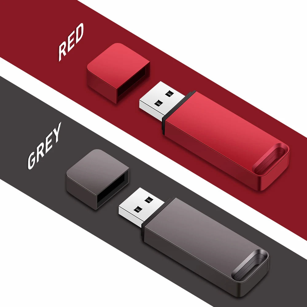 waterproof metal usb 2.0 flash drive memory stick, 128gb|64gb|32gb|16gb|8gb|4gb, black & red, business creative photography gifts, compatible with windows & mac