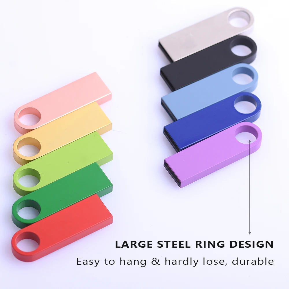 usb 3.0 high speed metal flash drive 128gb 64gb 32gb 16gb portable memory stick key chain for data storage and backup