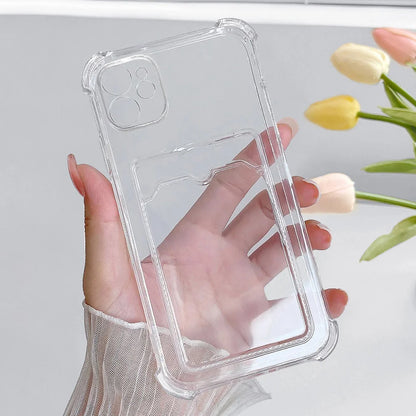 Shockproof Clear Silicone Case for iPhone 14/15/16 Plus, Pro, Max - Anti-Fingerprint, Water-Resistant, Dustproof Protection
