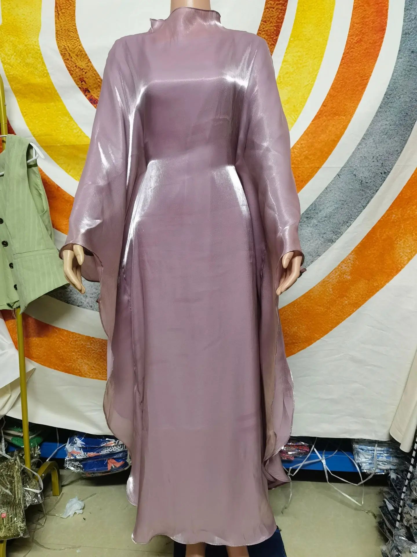 purple eid muslim ramadan abaya luxury evening party kaftan robe clothing for women - elegant a-line design, perfect for celebrations and special occasions