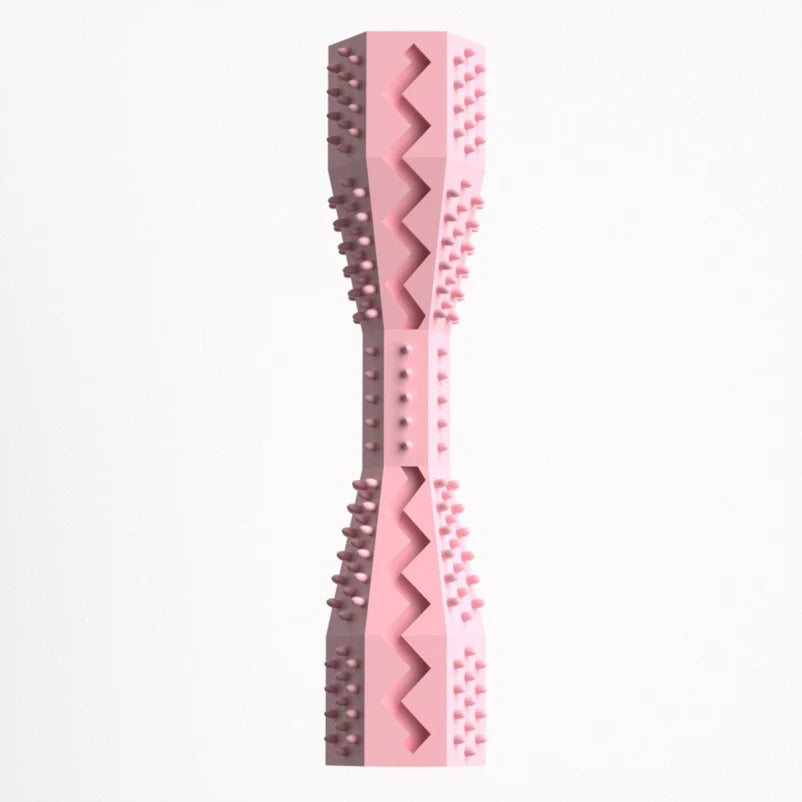 durable hexagonal dog chew toy stick for teeth cleaning, interactive pet chew, bite-resistant, suitable for all dog sizes, promotes healthy gums and exercise