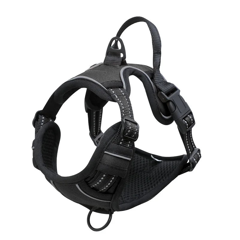 no pull dog harness for large dogs heavy duty reflective easy control handle