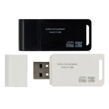 USB 2.0 TF Micro SD Card Reader Adapter for High-Speed Data Transfer, Compatible with Computers, Notebooks, Laptops, Supports USB Disk Writing with Dual Port Design