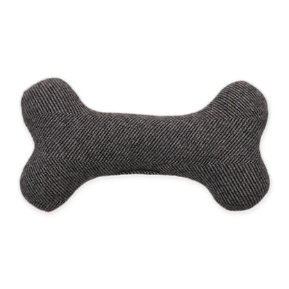 Linen Dog Bone Chew Toy Squeaky | Durable Bite-Resistant Plush for Small Dogs | Interactive Puppy Play | Indoor Outdoor Fun | Teething Relief | Gift-Ready Pet Toy