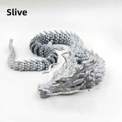 60/45/30cm 3D printed Chinese dragon Shenlong crafts ornamentsToy joint movable dragon Model Home Office Decoration Decor Gifts