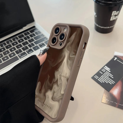 Watercolour Oil Painting Soft Silicone Case for iPhone 14/15/16 Plus, Pro, Max - Shockproof, Anti-Fingerprint, Dustproof