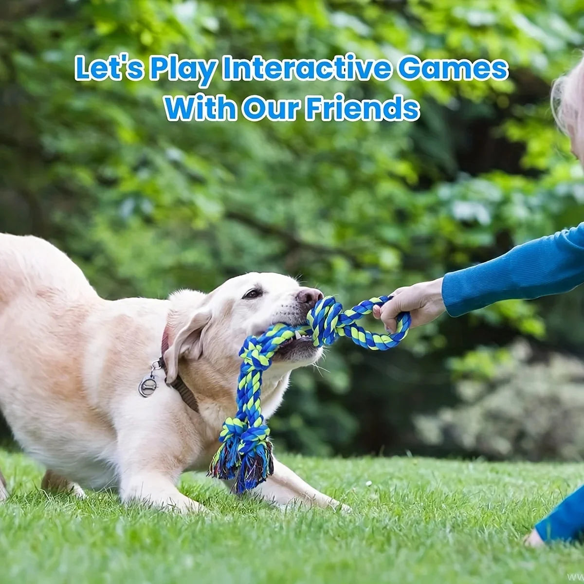 tough linen knot dog chew toys, durable rope for medium & large dogs, safe teething, interactive tug of war play, non-toxic, heavy-duty chewing solution