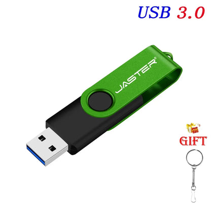 У - Тарелка USB 32GB Flash Drive 16GB Memory Stick Metal Jump Drive Swivel Pendrive Portable 64GB 128GB USB 3.0 Pen Drives for Fast Data Transfer