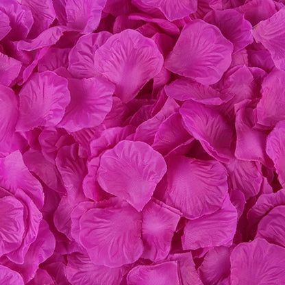 Artificial Silk Rose Petals 1000pcs for Romantic Occasions, Wedding, Anniversary, Proposal, Valentine's Floral Decor, Non-Woven Indoor Home Decoration