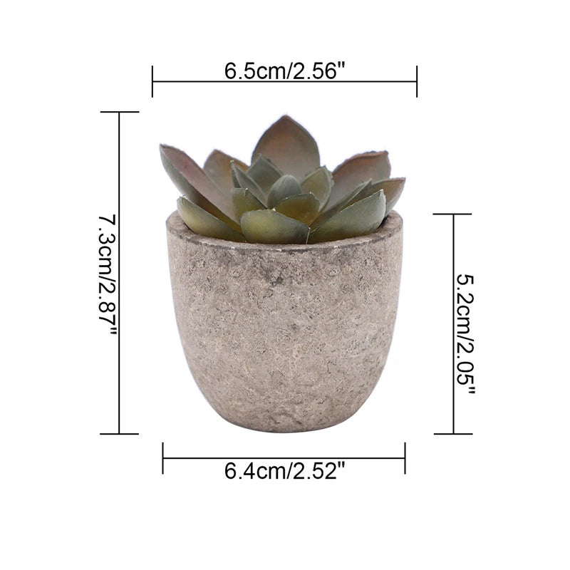 mini artificial aloe bonsai plant in plastic pot - fake floral ornament for office table, home decor, garden display, exhibition or outdoor use, 1 piece