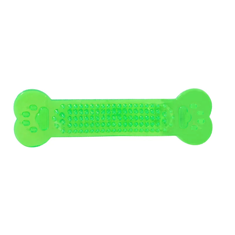 dog chew bone tpr & pvc non-toxic material for dental health, cooling relief, ideal for heavy chewers, teeth cleaning, gum massage, long-lasting pet toy for all sizes