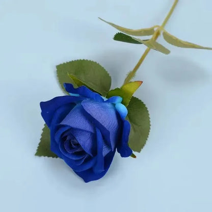 Lifelike Silk Blue Rose Artificial Flowers for Weddings, Home, Anniversary, Birthday, Party Decor - 3/5pcs Pack