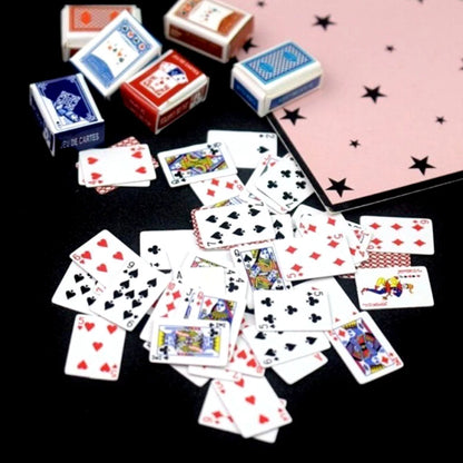 Small Mini Pokers House Portable Poker Chips Clear Playing Cards Family Game - Perfect for Game Nights, Travel, Parties, Fun Activities, and Bonding Time with Friends and Family