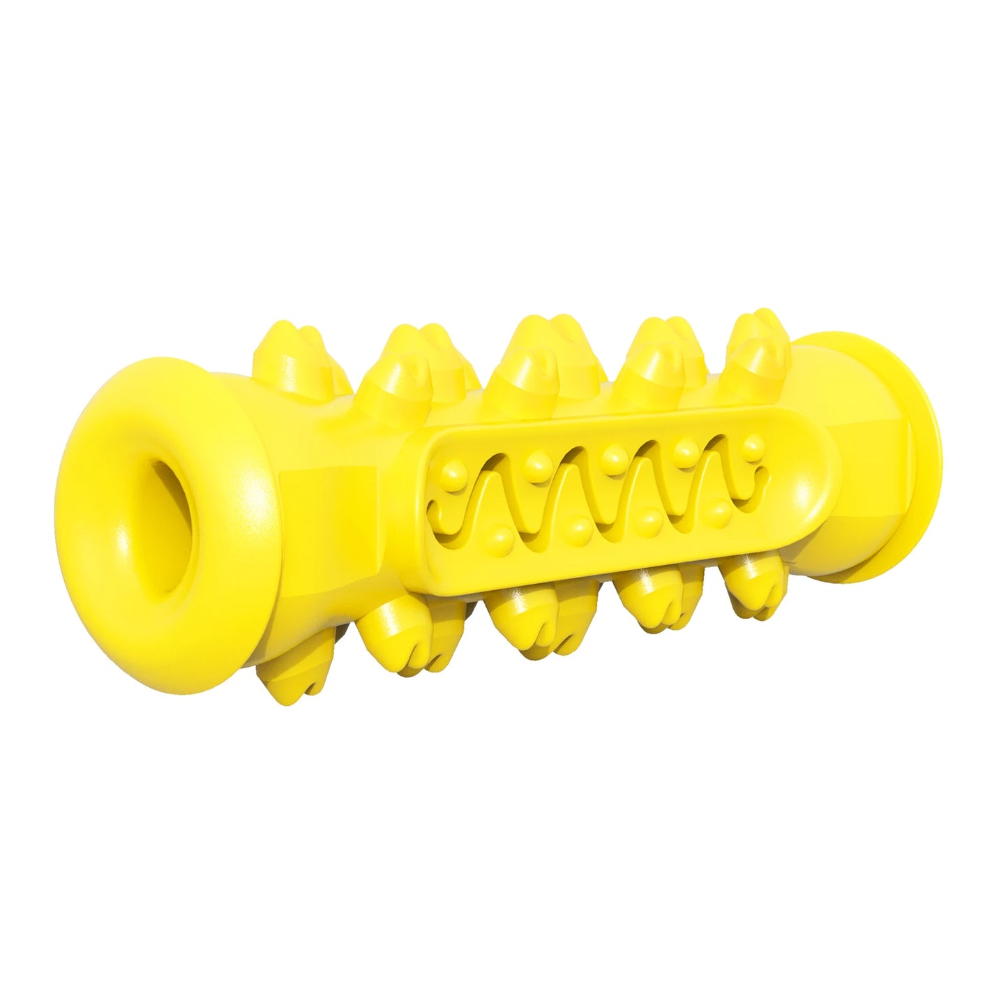 durable rubber chew toy for medium to large dogs, interactive bone for dental health, safe teething toy, ideal for retrievers & terriers, pet gift, easy to clean