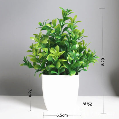Artificial Bonsai Eucalyptus Potted Plant | Indoor Outdoor Decoration | Plastic Greenery for Home Garden Bedroom | Desktop Display | 1pc | Chinese Made