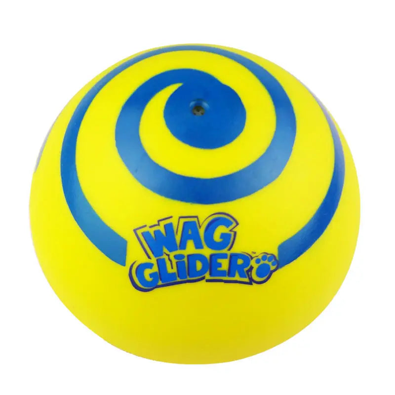 rubber dog teething toy stick, flying disc for puppies, interactive pet play ball, yellow, sound-emitting, suitable for indoor outdoor fetch games
