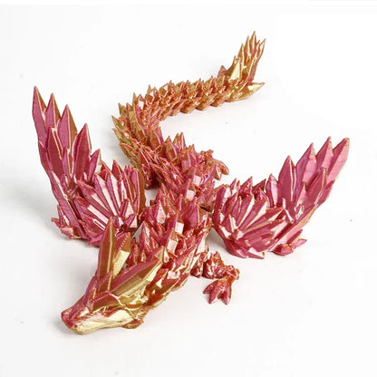 3D Printing Dragon Ornaments Sculpture Flexible Articulated Figurines Toys