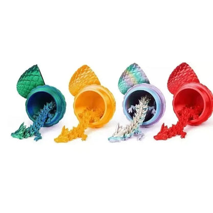 1PCS 3D Printed Dragon Egg Full Joint Model Movable Jewelry Toy Game