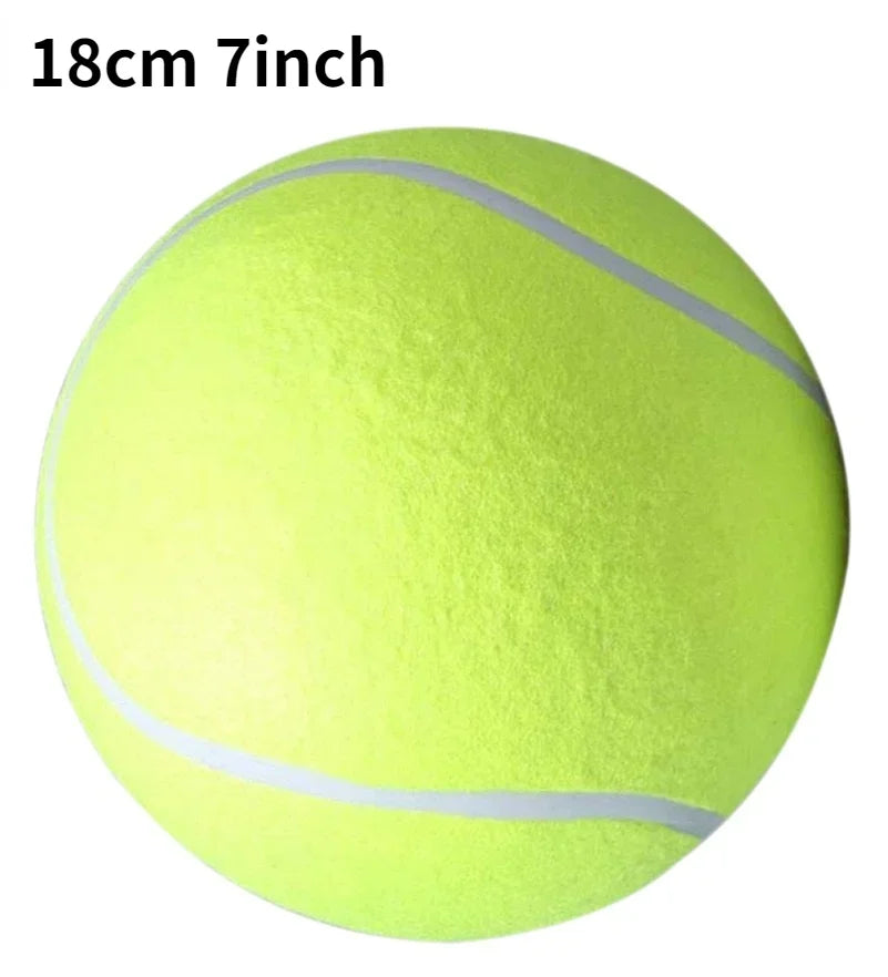 large plush tennis ball toy for dogs, interactive fleece chew & training aid, durable exercise & play, 7/8/9.5 inch, great for indoor & outdoor pet fun
