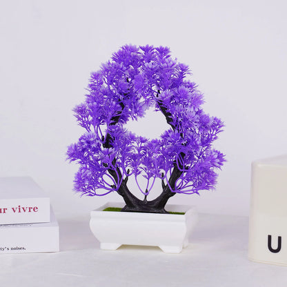 Artificial Bonsai Plant Decoration for Home and Office | Lifelike Potted Display for Garden, Desktop, Shower Events & Exhibitions | Indoor Outdoor Faux Floral Ornament