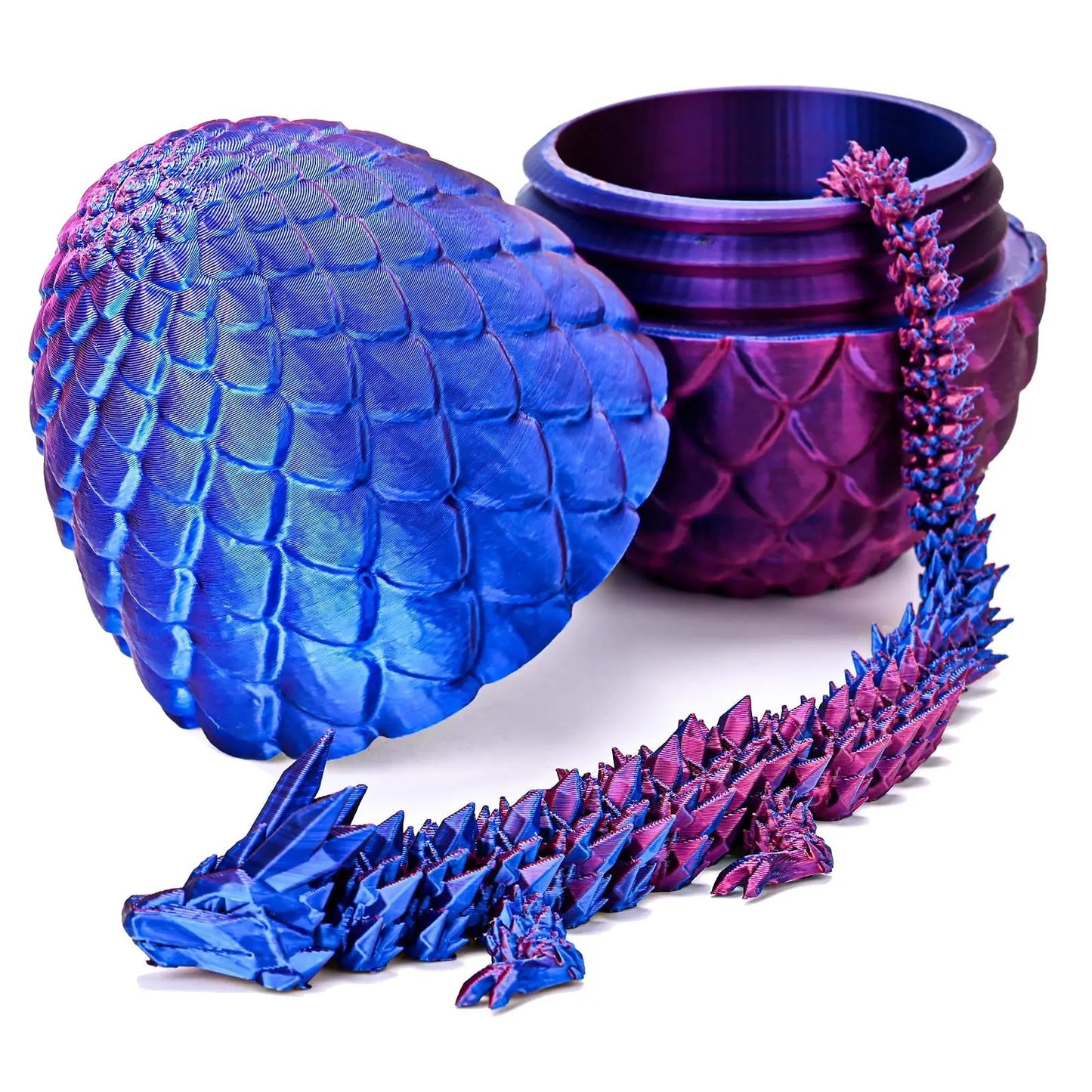 1set 3d printed dragon egg with dragon figurine funny gift room decor