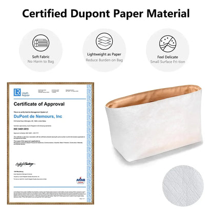 Dupont Felt Insert Bag Fits For Longchamp Handbag Liner Bag Felt Cloth Makeup Bag Support Travel Portable Insert Purse Organizer Tote Insert for Neat Storage and Shape