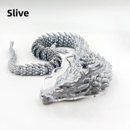 60/45/30cm 3D printed Chinese dragon Shenlong crafts ornamentsToy joint movable dragon Model Home Office Decoration Decor Gifts