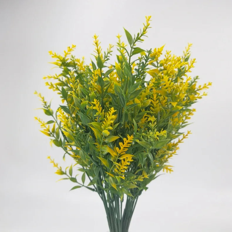 5pcs artificial lavender branches, plastic flowers for home, garden, wedding and bridal shower decorations, indoor desktop and outdoor use