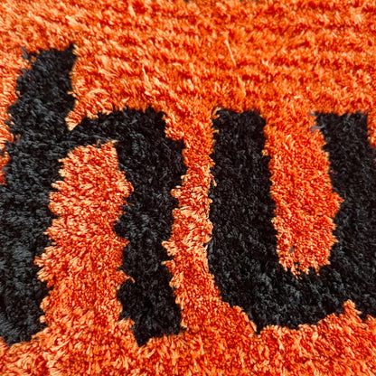 Long Tufting Letters Rug Adult Flocking Mat Anti Slip Nordic Bedroom Bedside Mat Kids Room Carpet Nursery Home Decor Soft Non-Slip Floor Pad