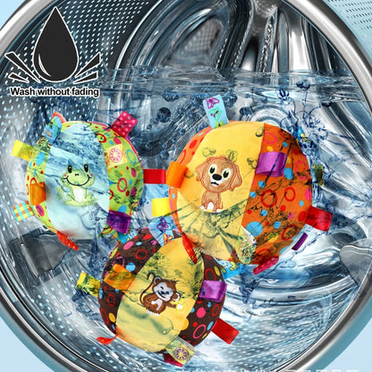 Interactive Chew-Resistant Dog Ball Toy, Velvet Plush with Bell & Handle, Durable Pet Toy for Training, Tug-of-War, Fetch, Stress Relief, Ideal for All Breeds & Sizes